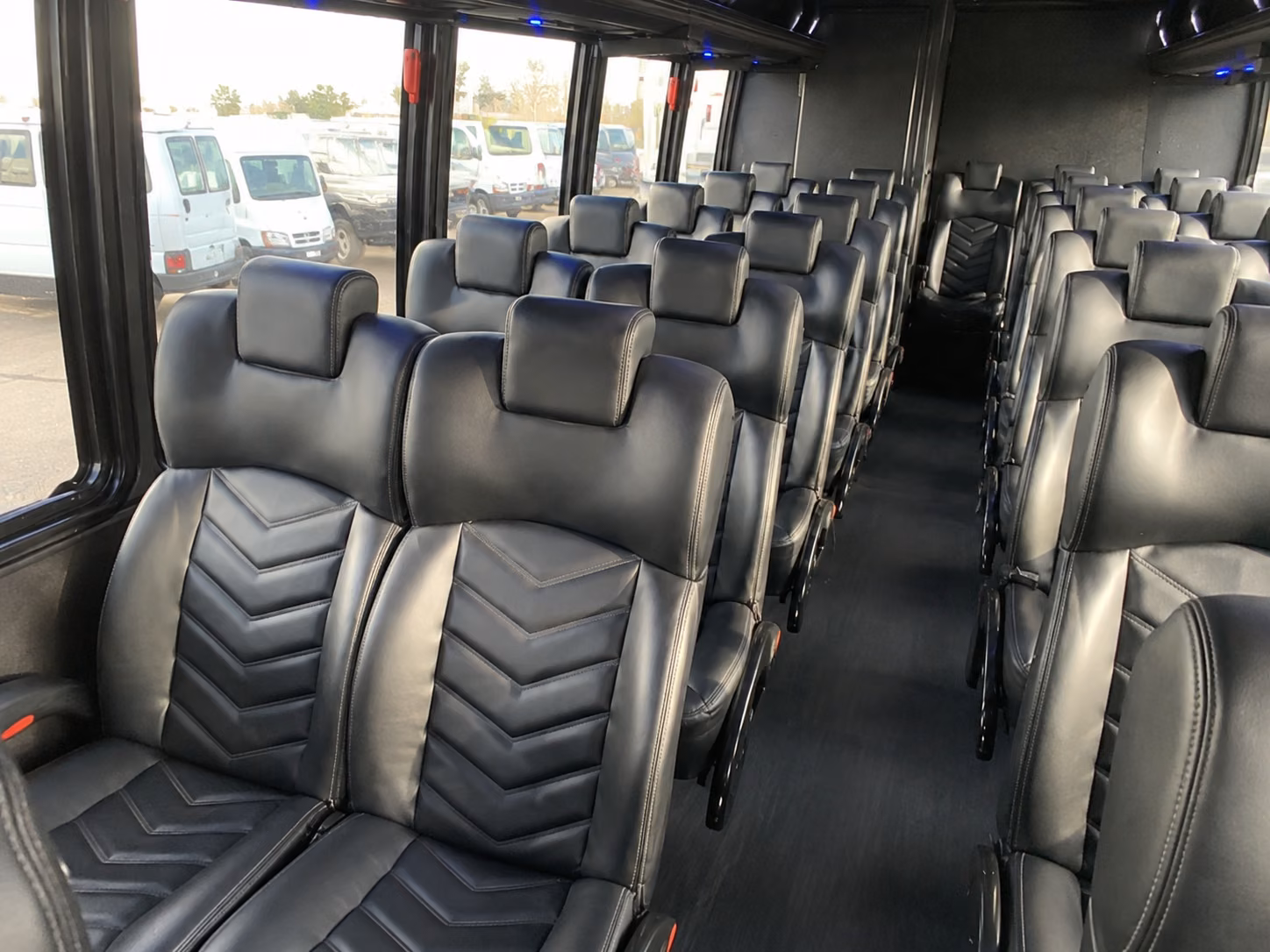 mesa 18 passenger minibus interior