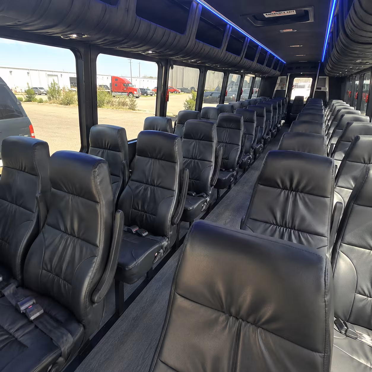 mesa 28 passenger minibus inside