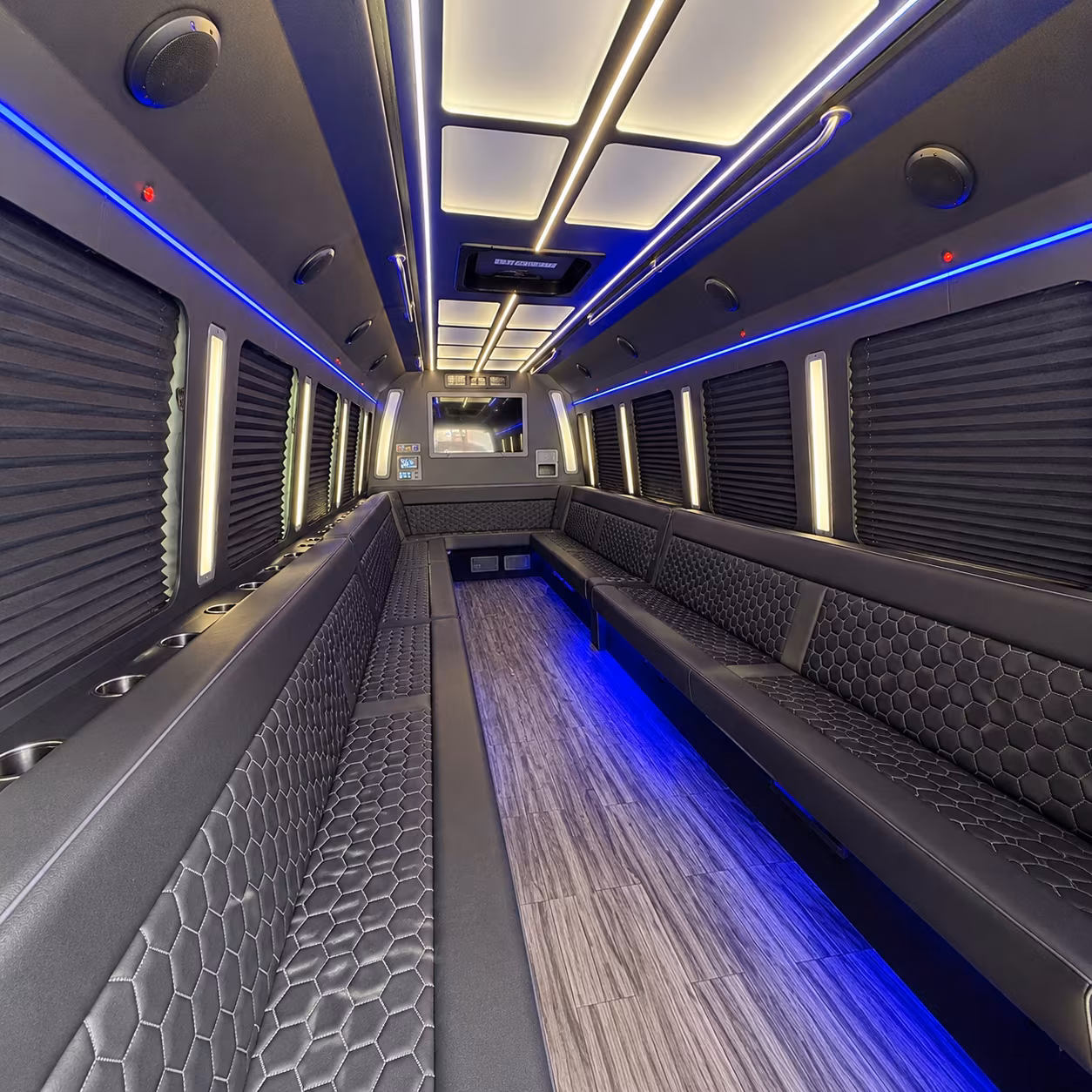 mesa 30 passenger party bus interior