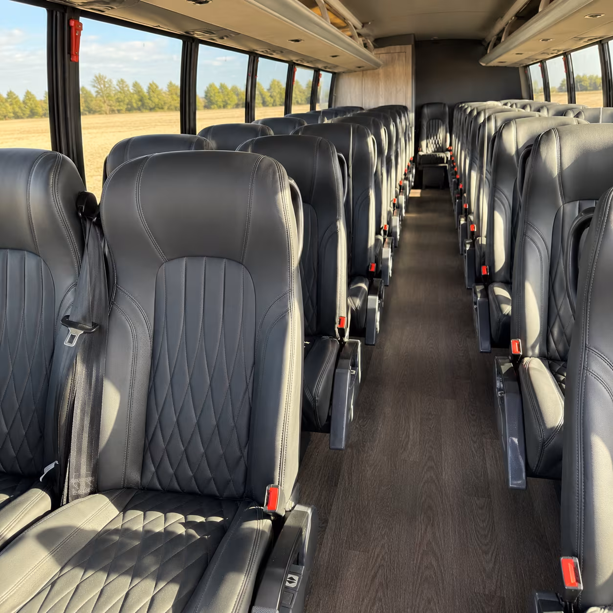 mesa 35 passenger minibus interior