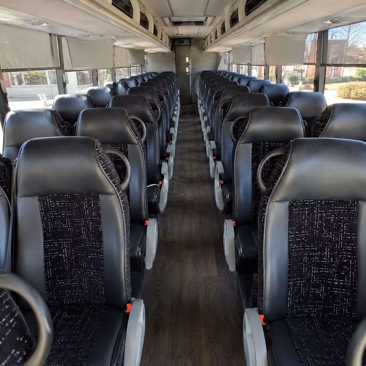 mesa 54 passenger charter bus inside