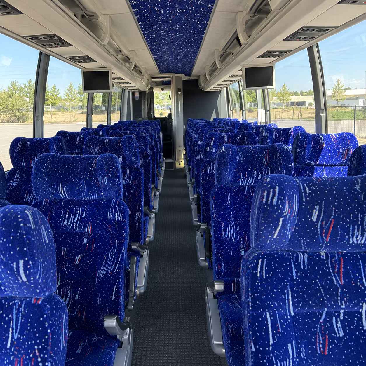 mesa 54 passenger charter bus interior