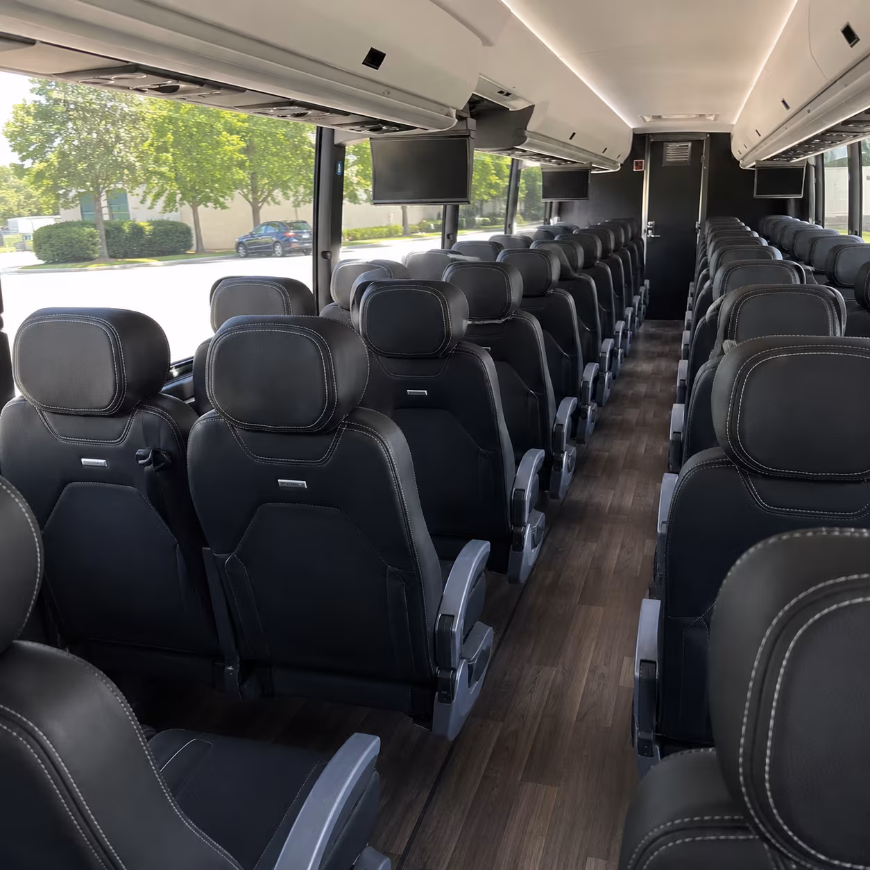 mesa 56 passenger charter bus interior